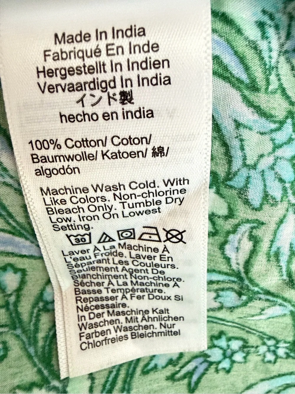 J.Crew Green Marigold Blooms Ruffle-Trim Short-Sleeve Top Medium 8681